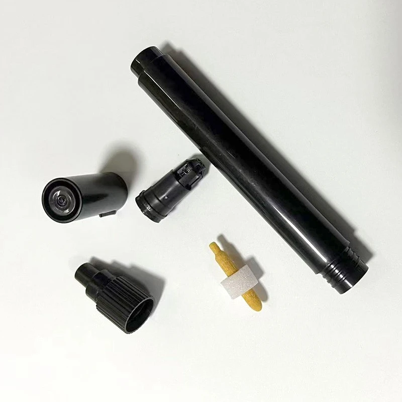 4.5mm Bullet Head Black Empty Pen Valve Plastic Parts